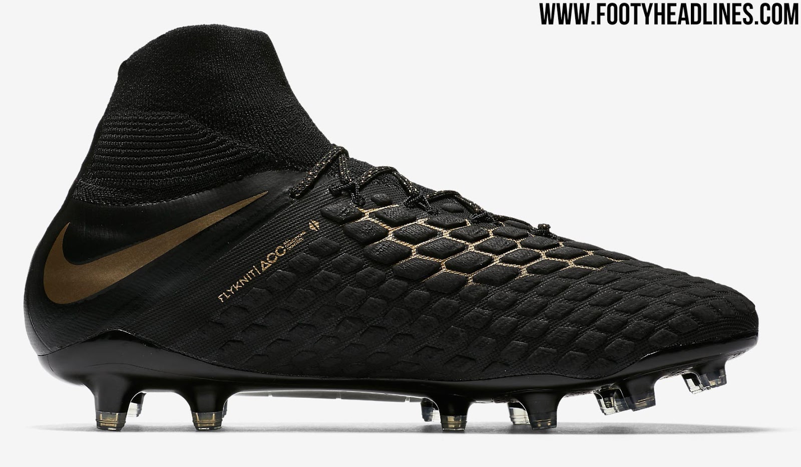 Special Edition Black Gold Nike Hypervenom Phantom 3 Game of